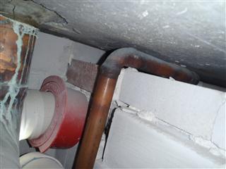 incorrectly fitted fire collar